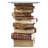 Montegue Stacked Books Glass Figurine Table