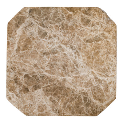 Decorative Marble Oval Accent Tray for Coffee or Dining Table Decor - Tabletop Centerpiece Display and Entryway Organizer for Home Styling - Brown