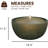 Modern Bowl-Shaped Cascading Water Fountain with LED Lights, 11.4"H Resin Outdoor Water Feature for Garden Patio Decor