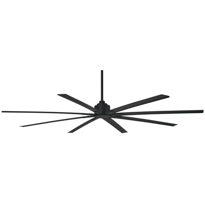 84" Xtreme 8 - Blade Outdoor Standard Ceiling Fan with Remote Control