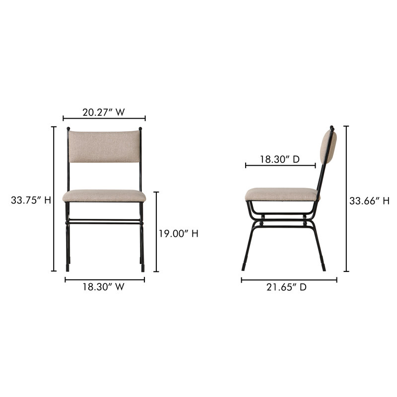 Posta Dining Chair Beige, Beige