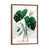 Toile avec cadre en bois brun classique