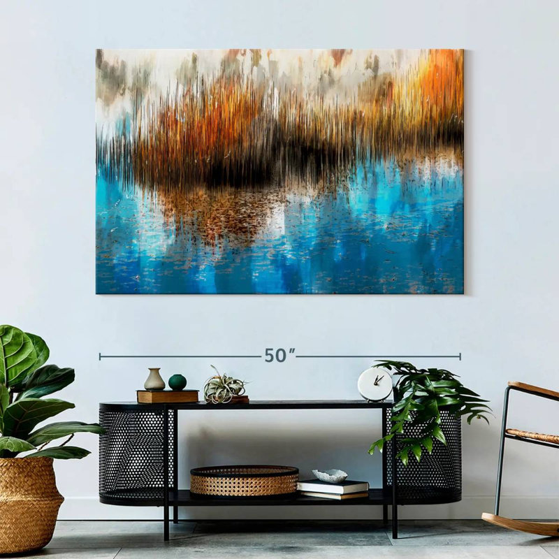 Avery Swamp Dynamic Abstract, 34" H x 51" W