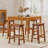 Saddle-Seat Counter Height Stools Set of 4 Backless Barstools w/ Curved Seat-1578976392