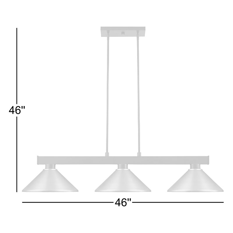 Luminaire suspendu pour îlot de cuisine 3 lumières Erastos, Golden