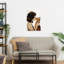 Tender Cat Kiss Romantic Contemporary Cat Wall Art Print 1 Piece Wrapped Canvas Wall Art-1382282657