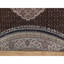 Tapis rond noir en laine douce noué à la main 8 pi x 8 pi Tebraz Mahi KPSI E1D14E5891B843D7AE4F2998094FE2DD