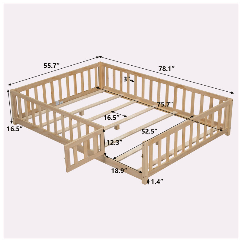 Lit plateforme Huzayl, Naturel