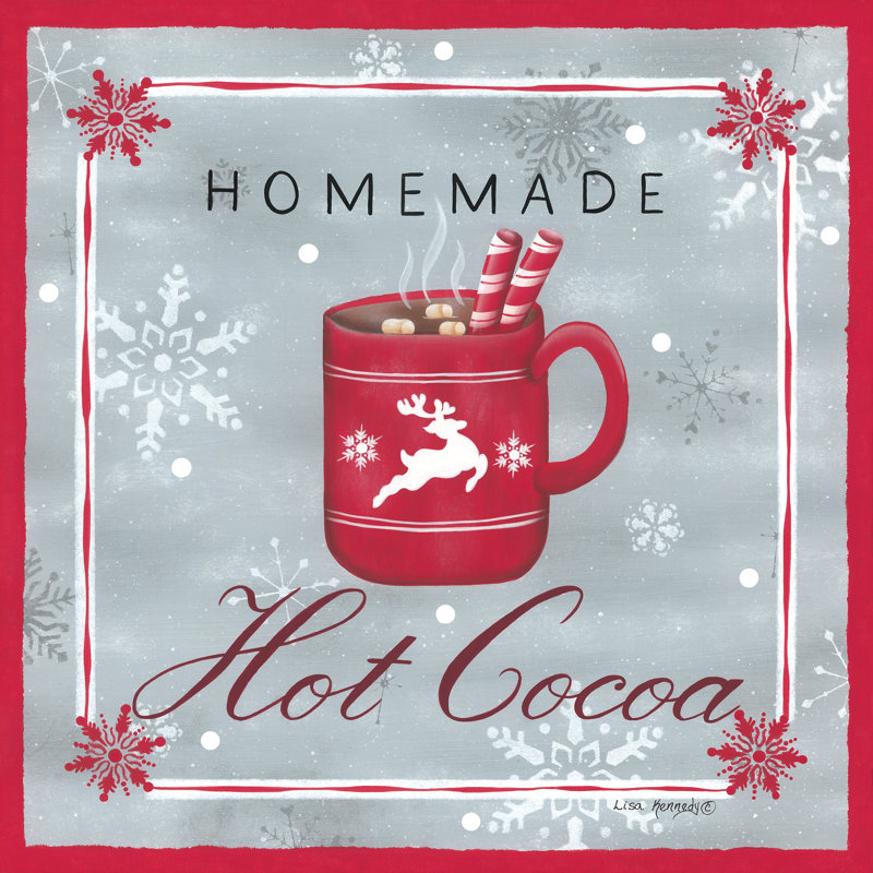Cacao fait maison 2884821, Non, H 12 po x l 12 po, Toile avec cadre flottant noir