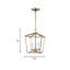 Finnegan 3-Light Dimmable Steel Geometric Lantern Chandelier-1928442493