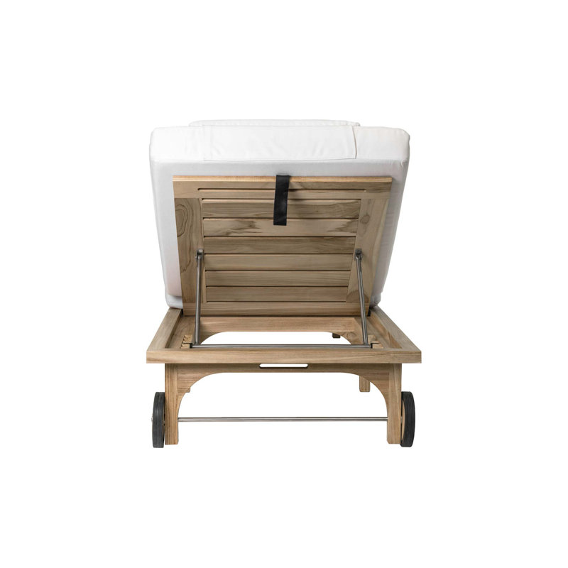 Serenique Outdoor Teak Chaise Lounge