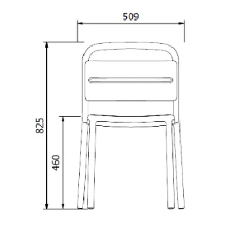 Como Outdoor Dining Side Chair, Ivory
