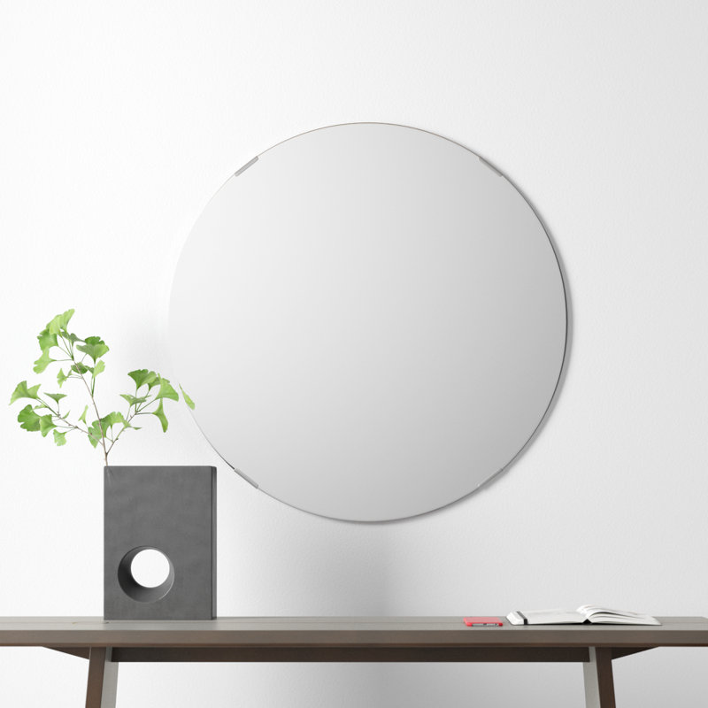 Miroir de coiffeuse sans cadre Samonie, 33 po x 33 po