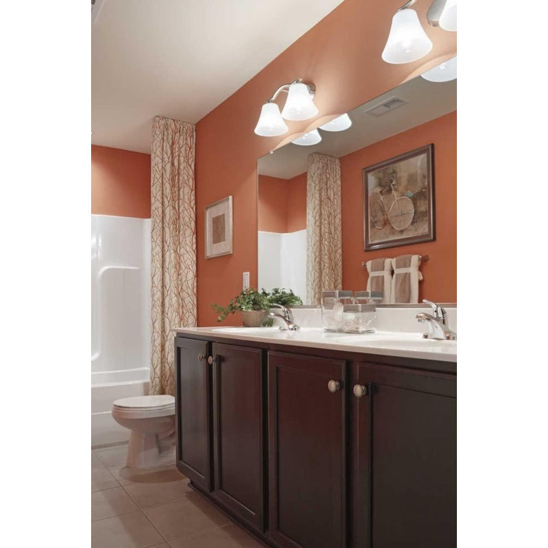 "Support d'éclairage de salle de bain 2 lumières Progress Lighting - Bronze antique Elegance"