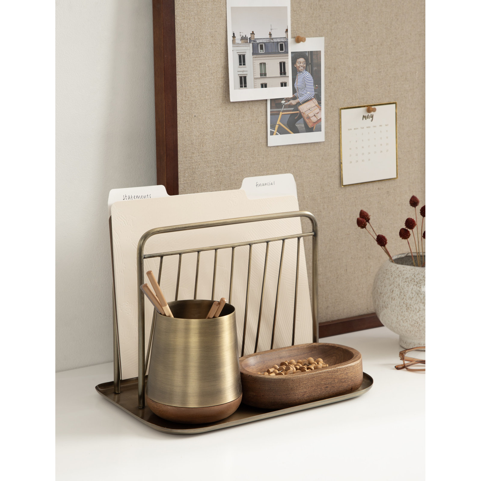 Montae Metal Stackable Desk Organizer