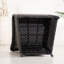 18.5" High Upholstered Rattan Back Aluminum Frame Dining Chair