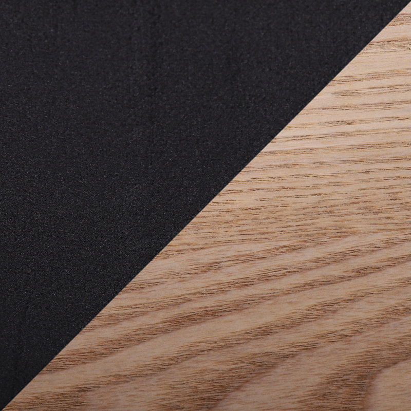 Borlow Upholstered Ottoman, Black Velvet