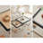Modern Nesting Coffee Table, Space-Saving 2-Piece Set