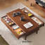 Table basse rectangulaire simple en bois massif-106878322