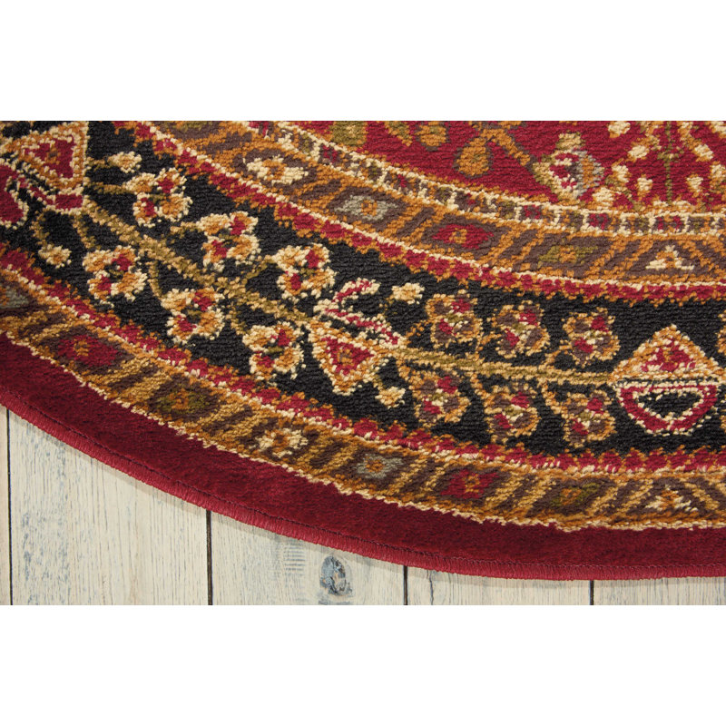 Demartino Oriental Indoor Rug, Round 5'3"
