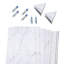 Ensemble de cadre de douche en vinyle imperméable Palisade 78 po x 60 po x 32 po avec accessoires en glacier urbain-103938716