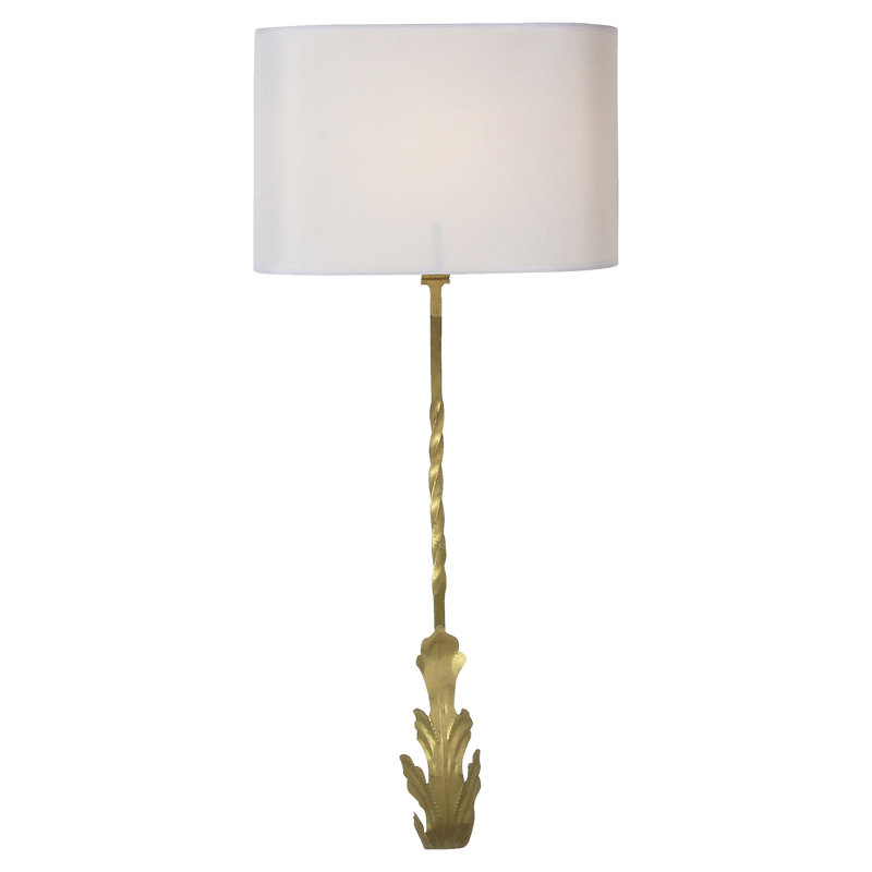 Rome 1 - Light Dimmable Armed Sconce, Gold Leaf
