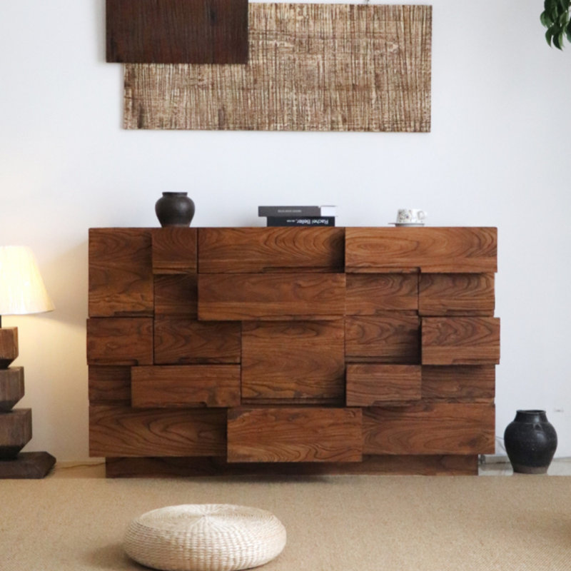 Retro-Style Multi-Drawer Sideboard