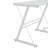 L-Shaped Glass Top Metal Base Computer Desk-1771232077