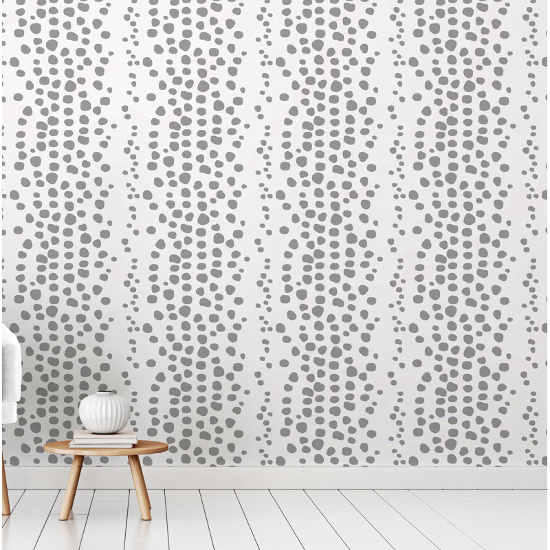 Panneau de papier peint Burnsdale, L 24 po x L 48 po, Gris