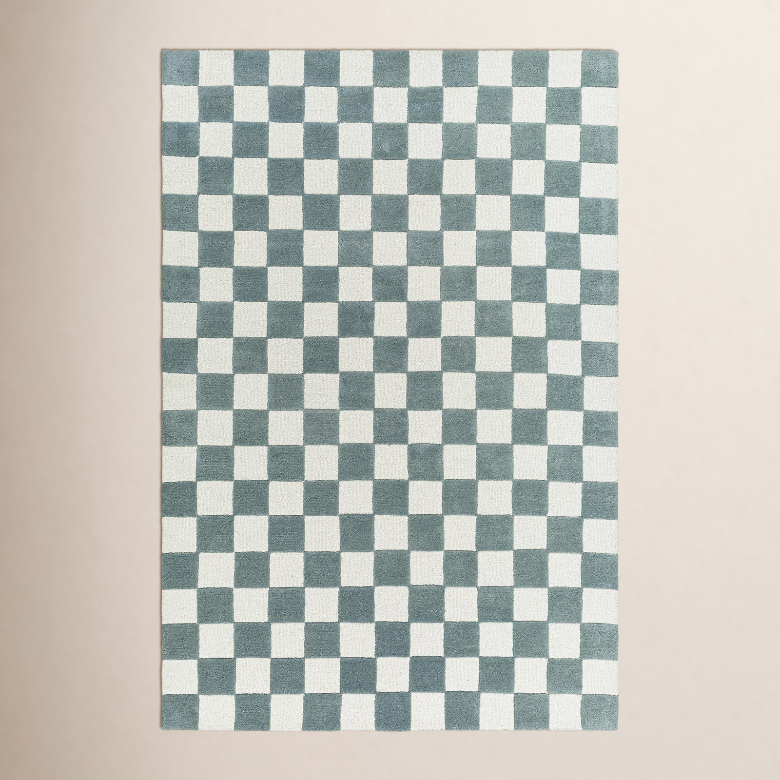 Jenna Teal Hand Tufted Area Rug, Rectangle 2' x 3'