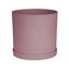 Pot à fleurs rond intérieur / extérieur en plastique moderne avec soucoupe-1933896408-1933896410