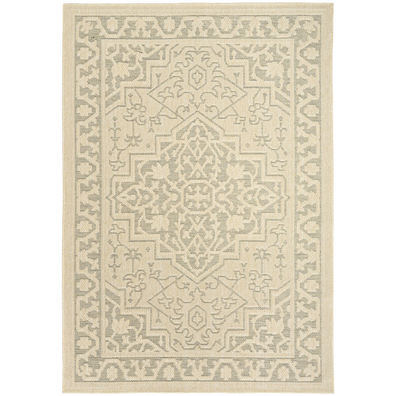 Tapis d'extérieur taupe Gerritt, Rectangle 6 pi x 9 pi