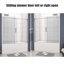 Porte de baignoire coulissante 56 "- l 60" x H 58 "-99902993