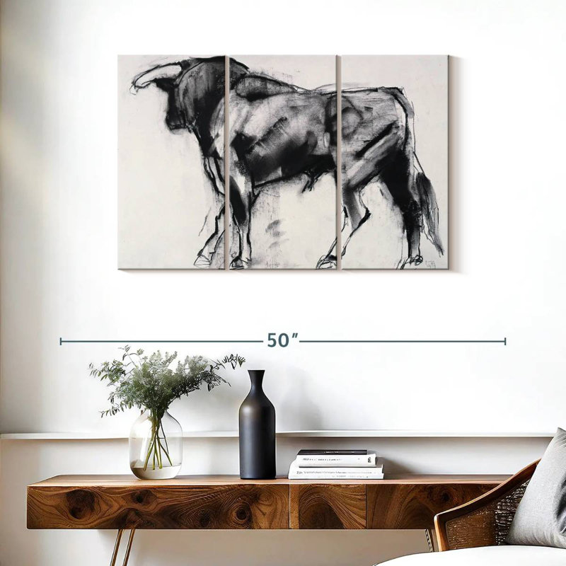 Brampt Toro Azul I, 24" H x 38" W