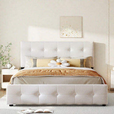 Upholstered Platform Storage Bed
