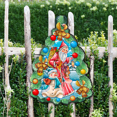 5'' Handmade Wood Shatterproof Holiday Shaped Ornament