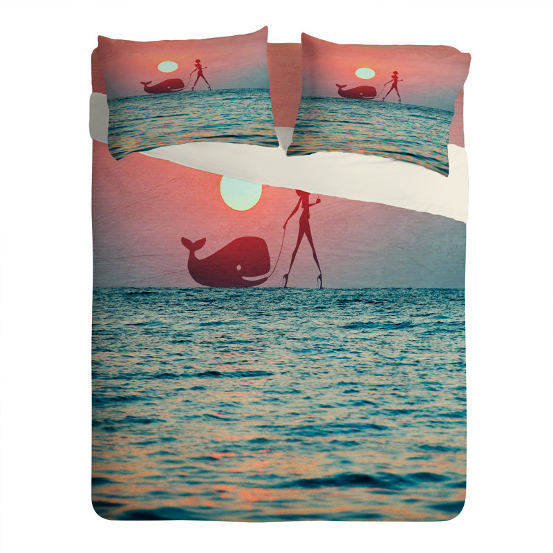 Ensemble de housse de couette, Housse de couette pour grand lit et 2 taies décor