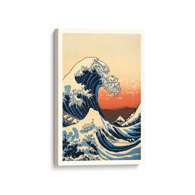 Blazing Swell Wrapped Canvas