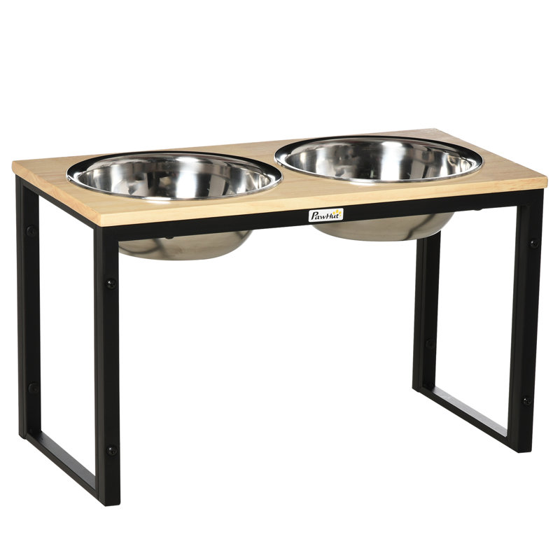 Elevated Feeder, Black/Natural