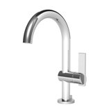 Priya Single Hole Bathroom Faucet with Drain Assembly