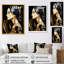Portrait de femme art déco noir et or I-1672728877-1672729049