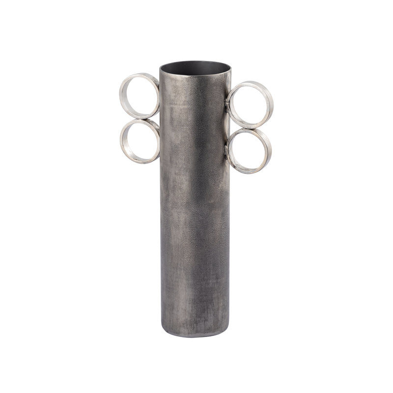 Vase Cirq - Petit nickel antique