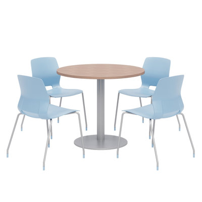 36" L Round Breakroom Table and Chair Set