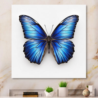 Vibrant Blue Butterfly II - Butterfly Wall Art