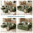 133.4" Modular Cloud Sectional Sofa With Movable 2 Ottomans-488725746