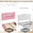 Twin Upholstered Bed Frame with LED Storage Headboard, Charging Station & Drawer, Metal Support, Pink-219753059-219753061
