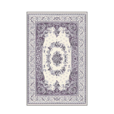 Luxurious Woven Area Rug, 5.9 x 9.2 ft, 100% Polyester, Antibacterial | Non-Slip PVC Felt Dot Underside, 0.3 in Pile Height | Machine Washable, 3D Digital Print, Perfect for Living Room & Bedroom Décor