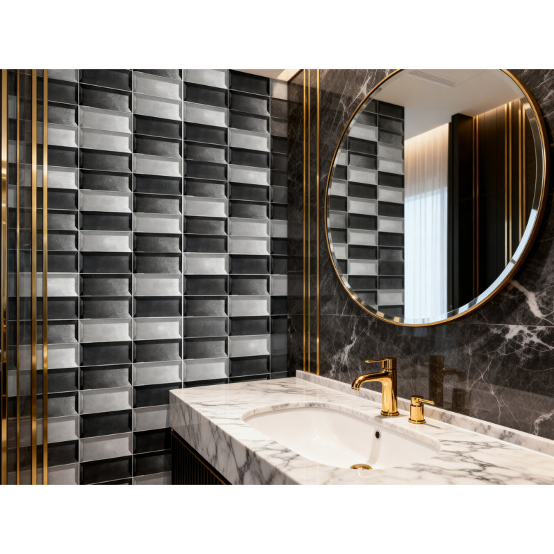 Forever 2" x  4" Glass Mosaic Tile