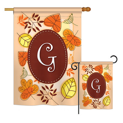 Drapeau de polyester à 2 côtés en polyester automne initial automne