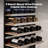 Yeego Dual Zone 23.4" 40 Bottles and 112 Cans Wine and Beverage Refrigerator Freestanding/Build-in Cooler-120877732